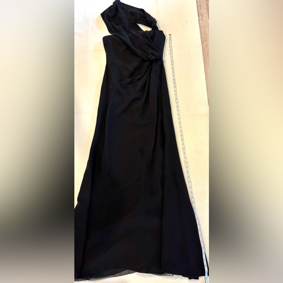 EUC Women’s Custom Armani Collezioni Classic Black Dress 6
